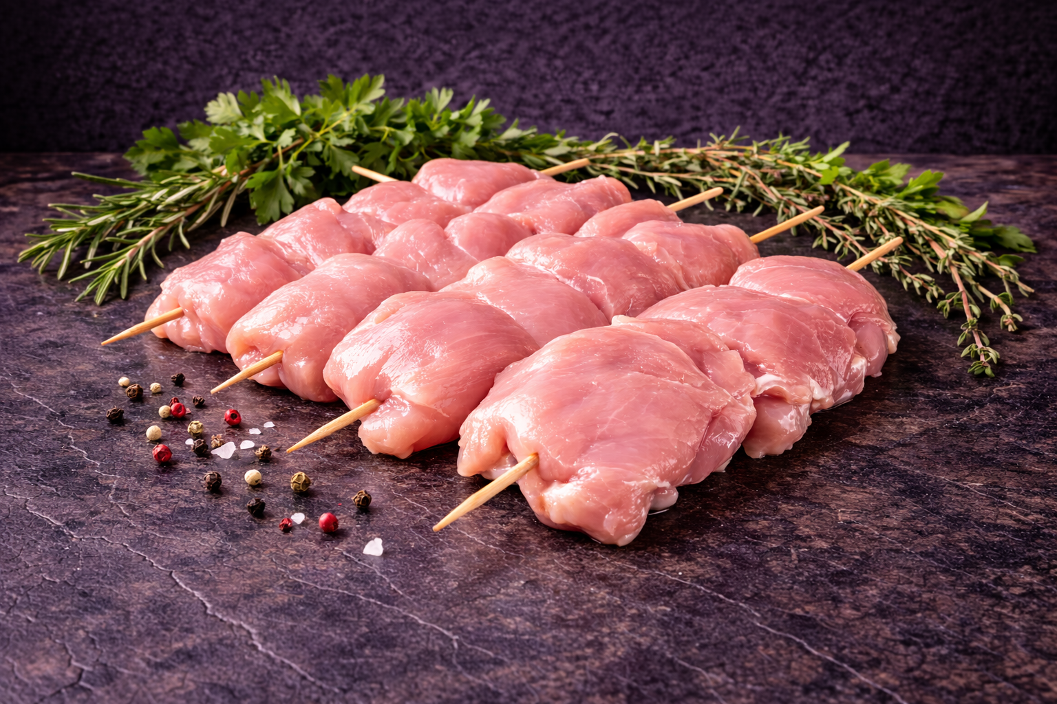 Brochettes de poulet